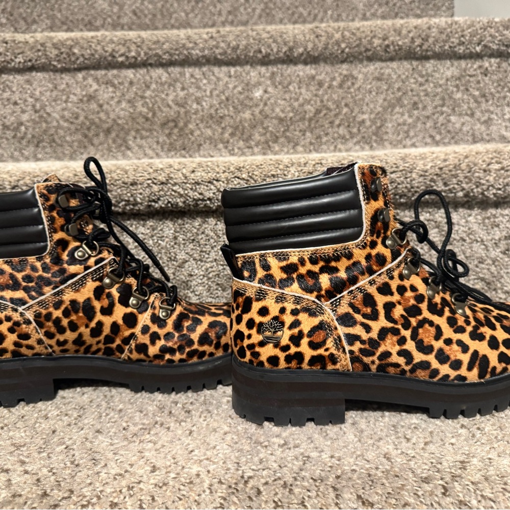 Timberland Black and White Boots